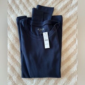 J. Crew Perfect Fit Long Sleeve Tee in Navy
